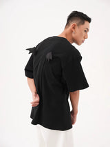 Black Sequin Devil Wing Tee