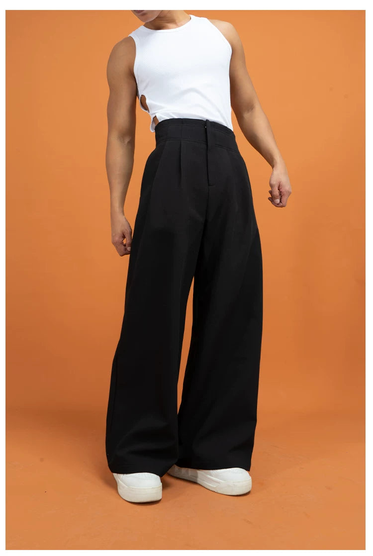 Black High Waist Wide Leg Pants