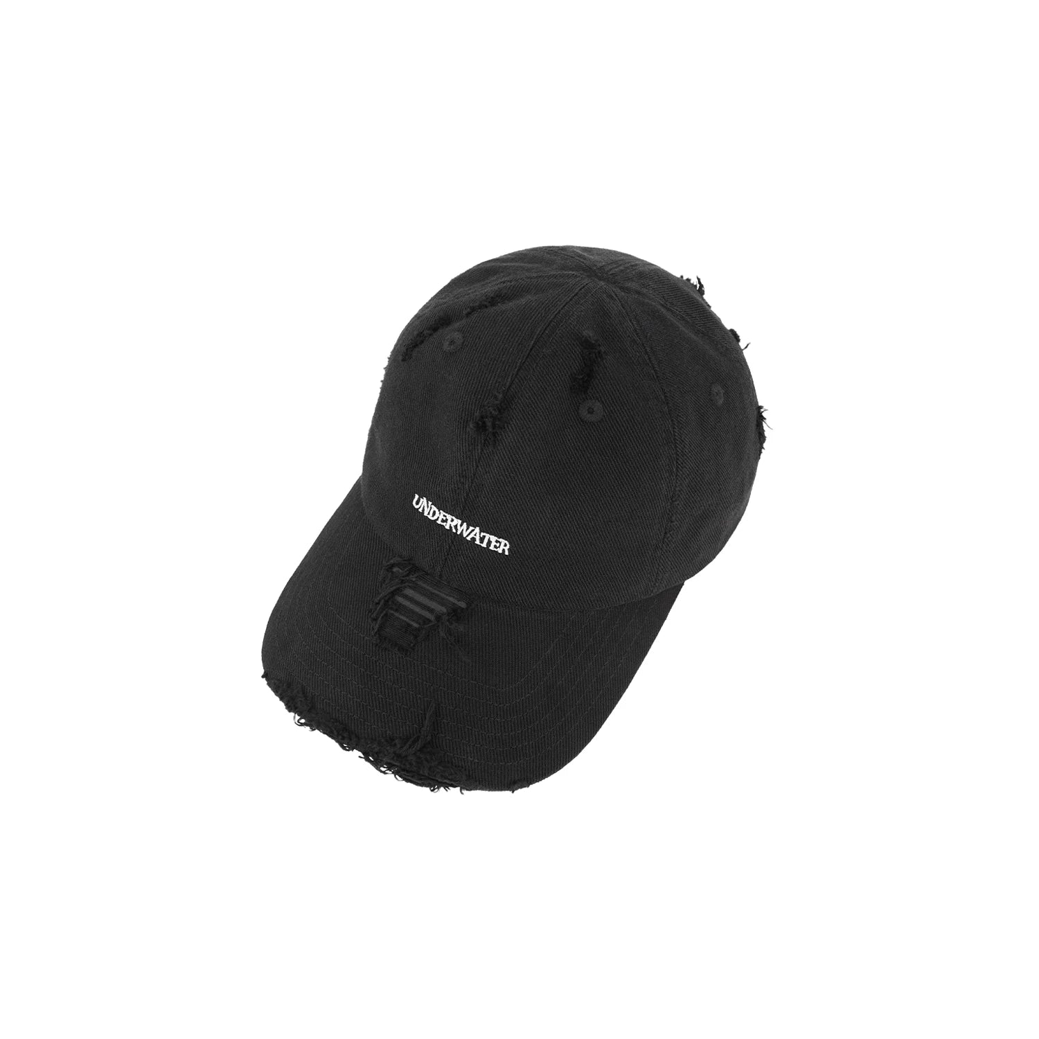 Distressed Embroidered Curved Brim Baseball Caps