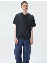 Short Sleeve Wool Silk Knit Top