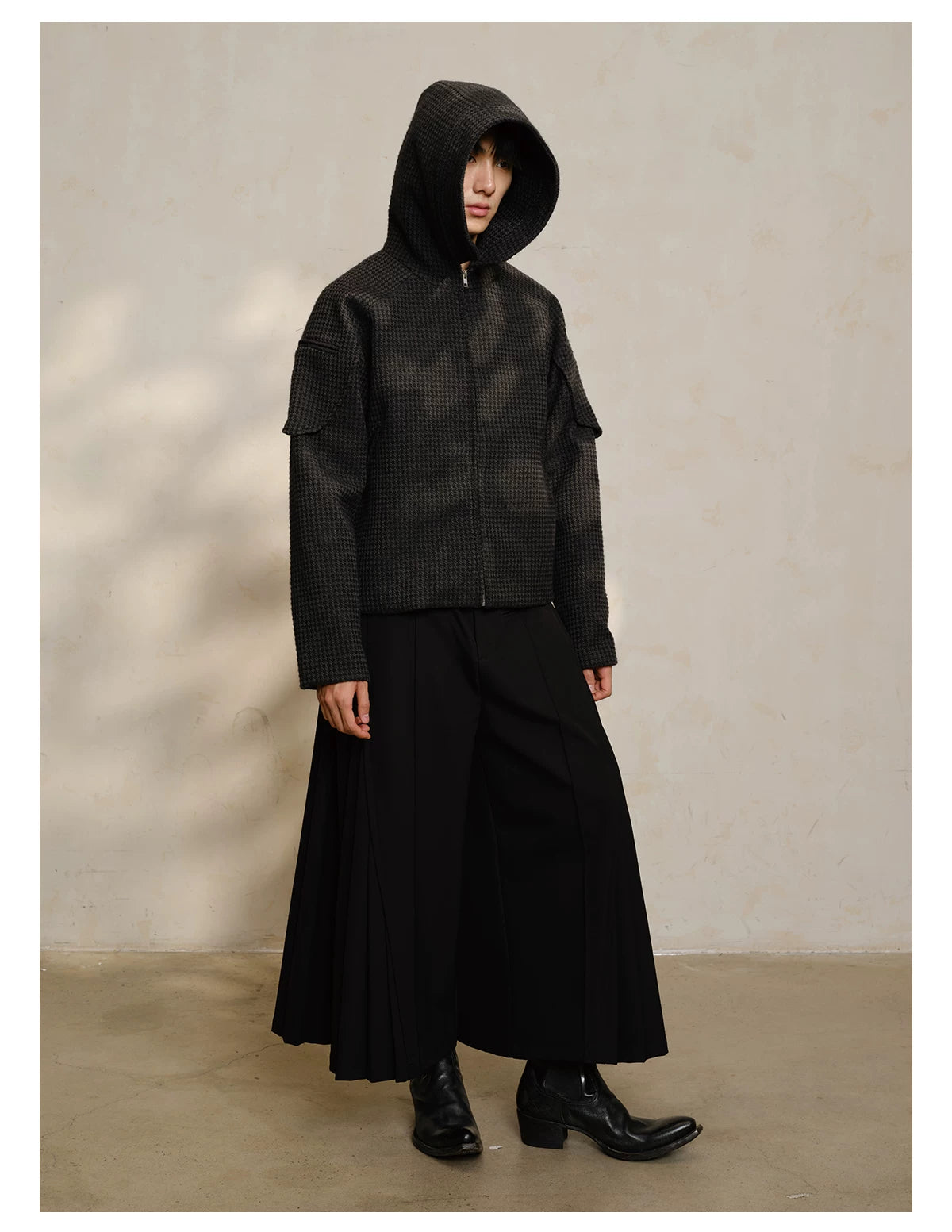 Black Hooded Zip Bee Keeper Jacket