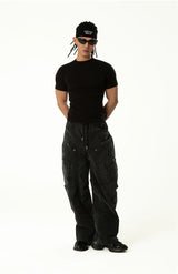 Men's Colorblock Ribbed Short Sleeve Tee