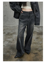 Vintage Washed Flared Denim Pants