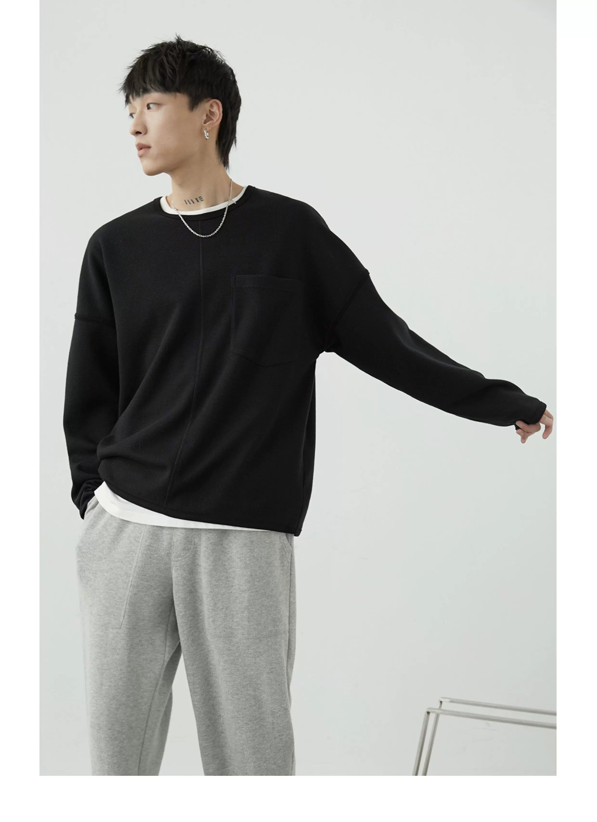 Stripe Plush Drawstring Track Pants