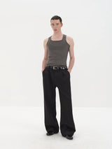 Flattering Lightweight Wide Collar Tank Tops