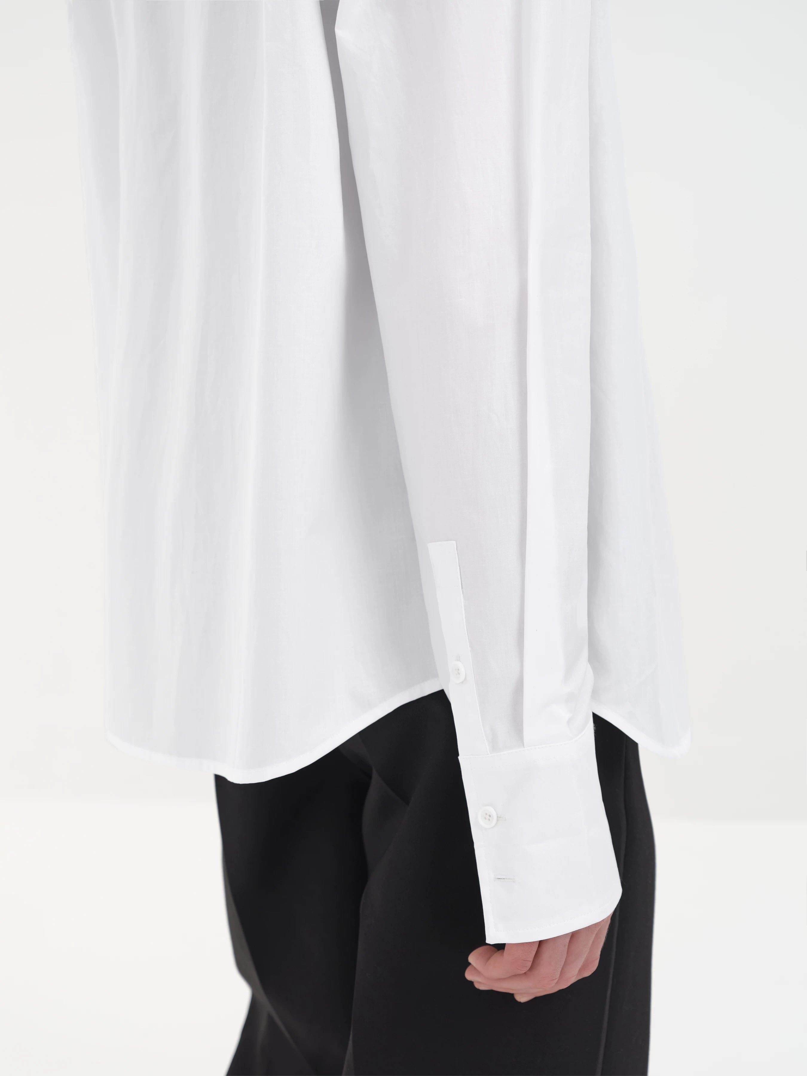 Satin Dress Shirts French Wide Sleeves