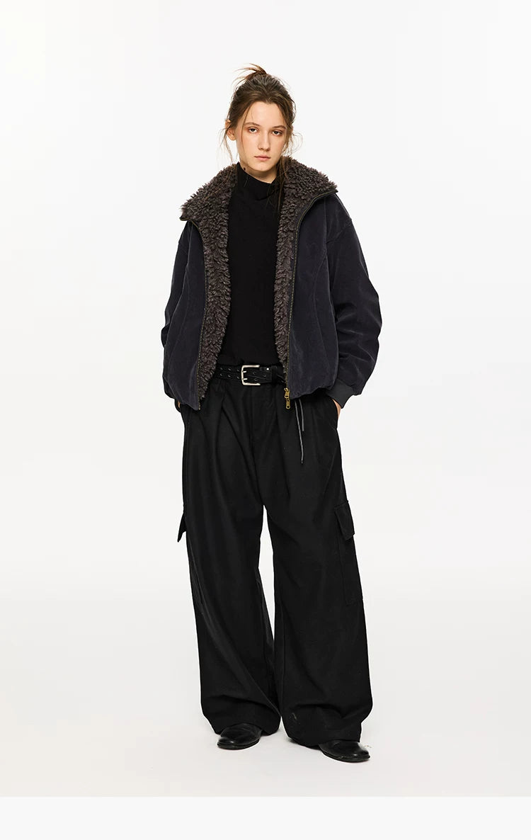 Men's Suede Lapel Winter Teddy Coat