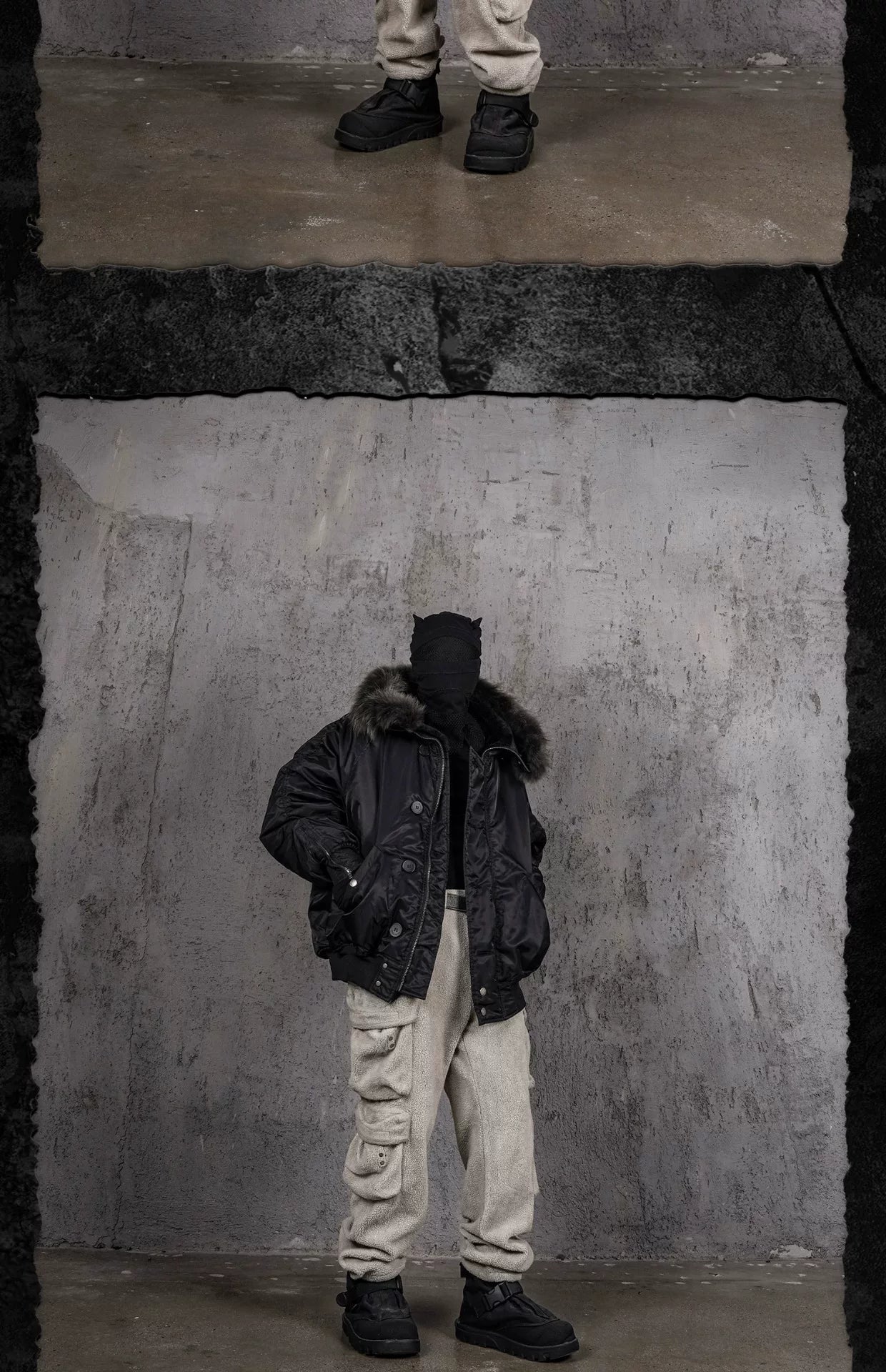 N-2B Nylon Raccoon Fur Flight Jacket