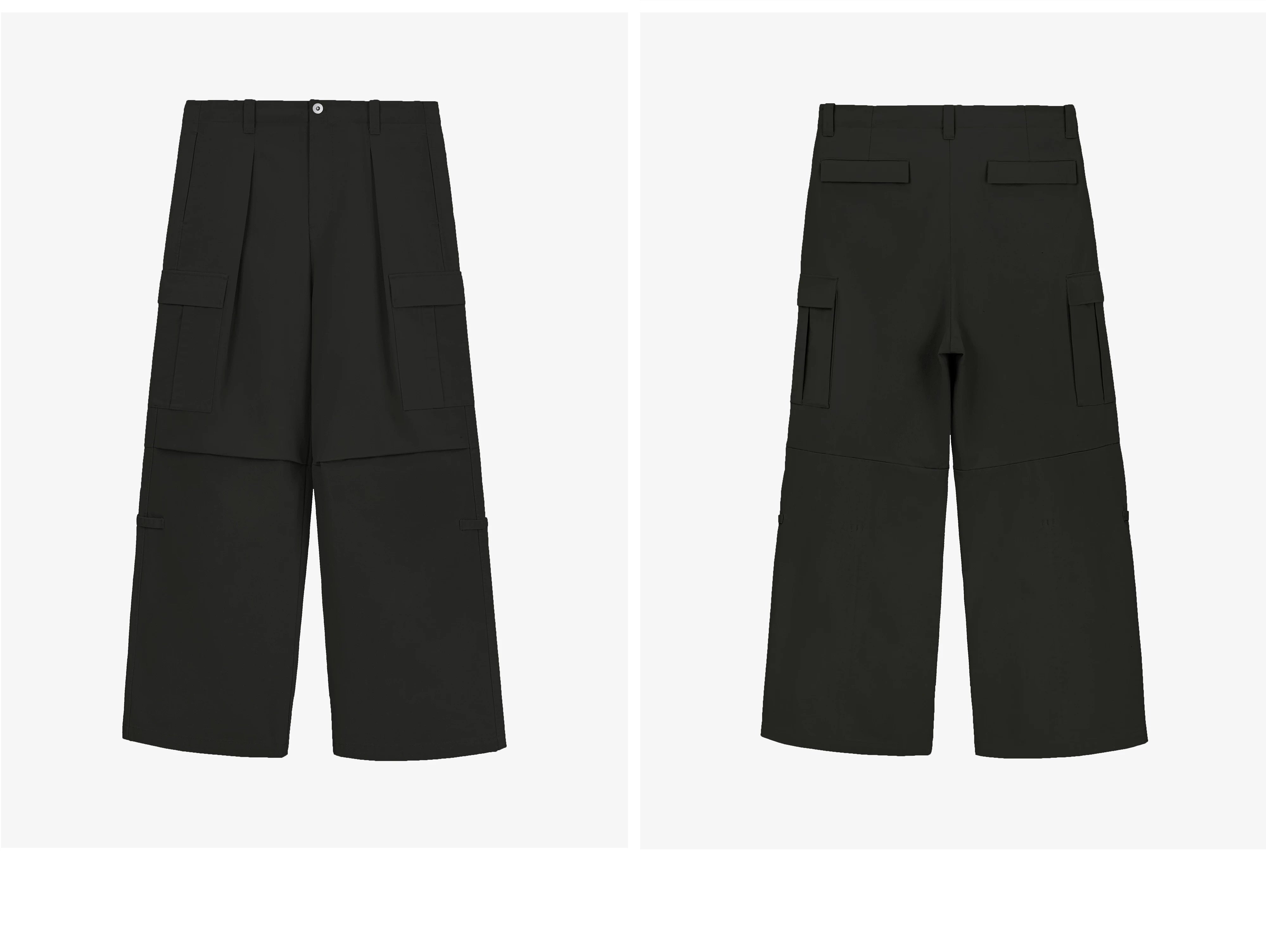 M51 Loose Fit Washed Cargo Pants