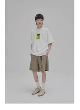 Floral Silhouette Print Short Sleeve Tee
