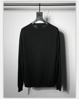 Fitted Dark Tailored Merino Cashmere Sweater