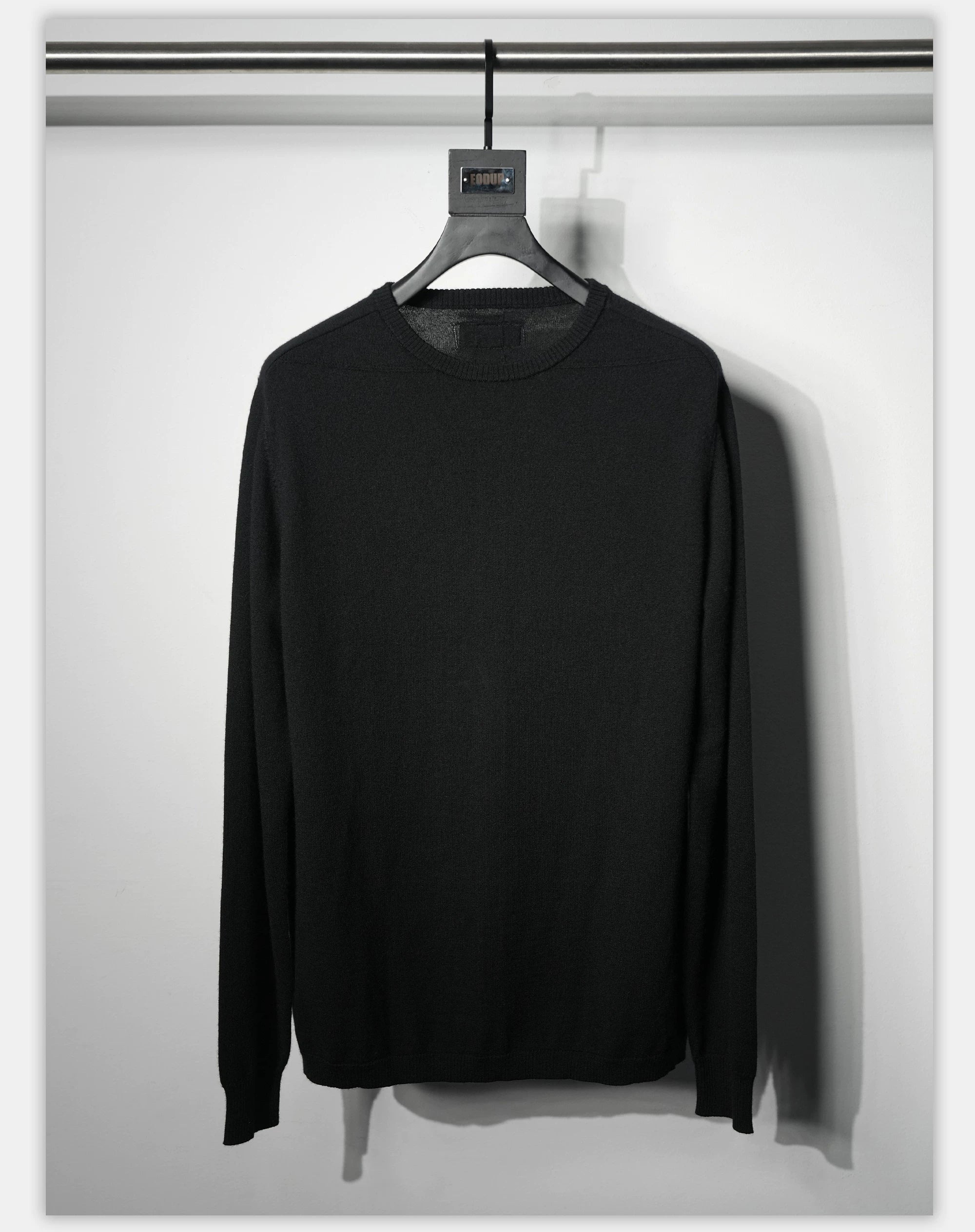 Fitted Dark Tailored Merino Cashmere Sweater