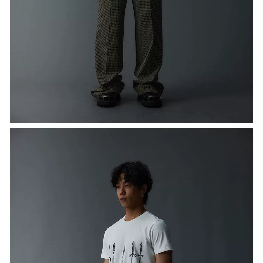 Slim Fit Vintage Print Tee