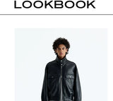 Vintage Faux Leather Multi-Pocket Cropped Jacket