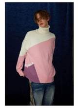 Mid-length Thick Wool Blend Turtleneck Sweater