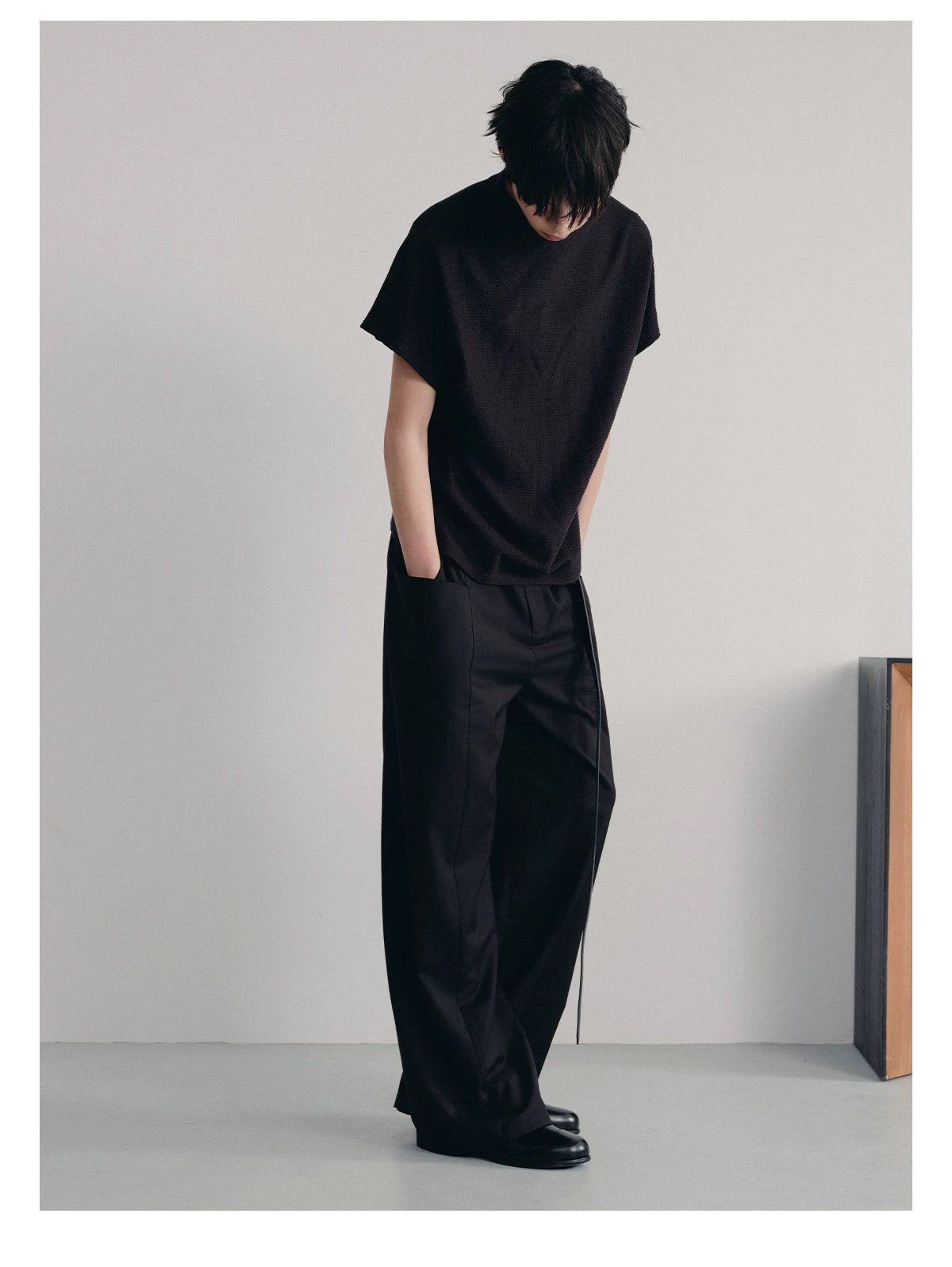 Straight Leg Side Pocket Dress Trousers
