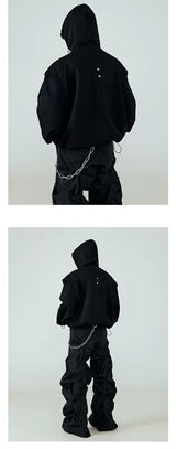 Oversized Heavy Drawstring Hoodie