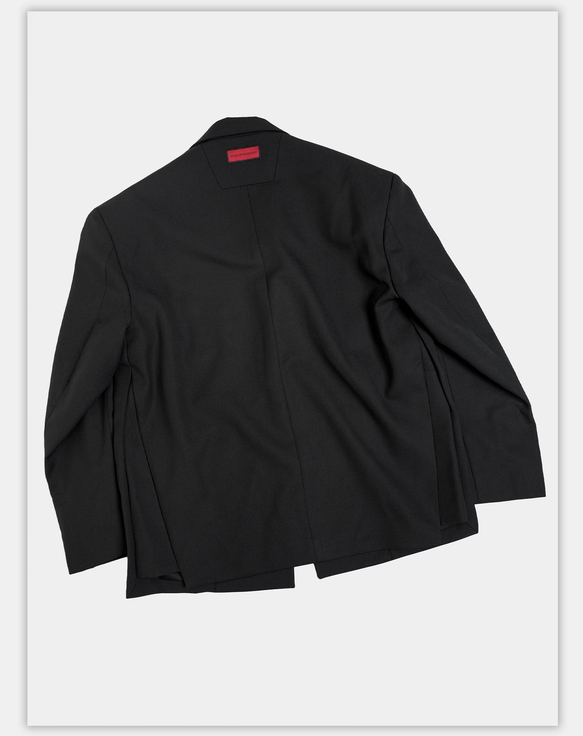 Structured Wool Blazer with Slits