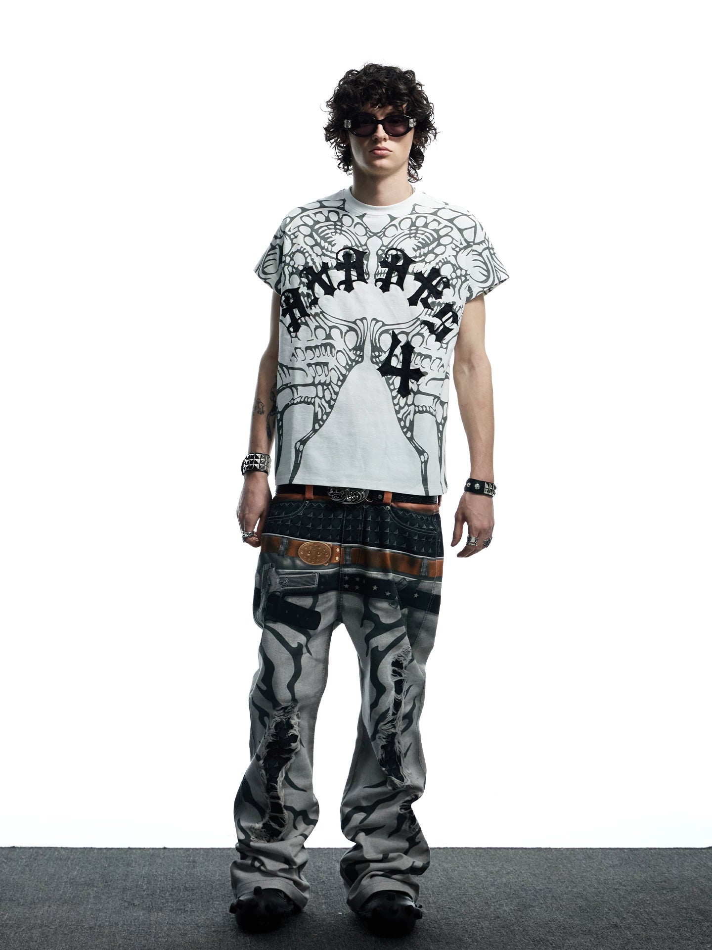 Dark Wing Print Short Sleeve Tee