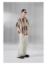Printed Short Sleeve Cuban Collar Shirt