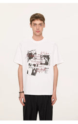 Band Screen Print Cotton Couple Tees