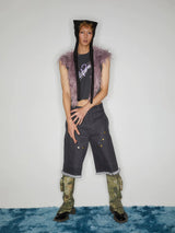 Vintage Y2K Riveted Frayed Cargo Shorts