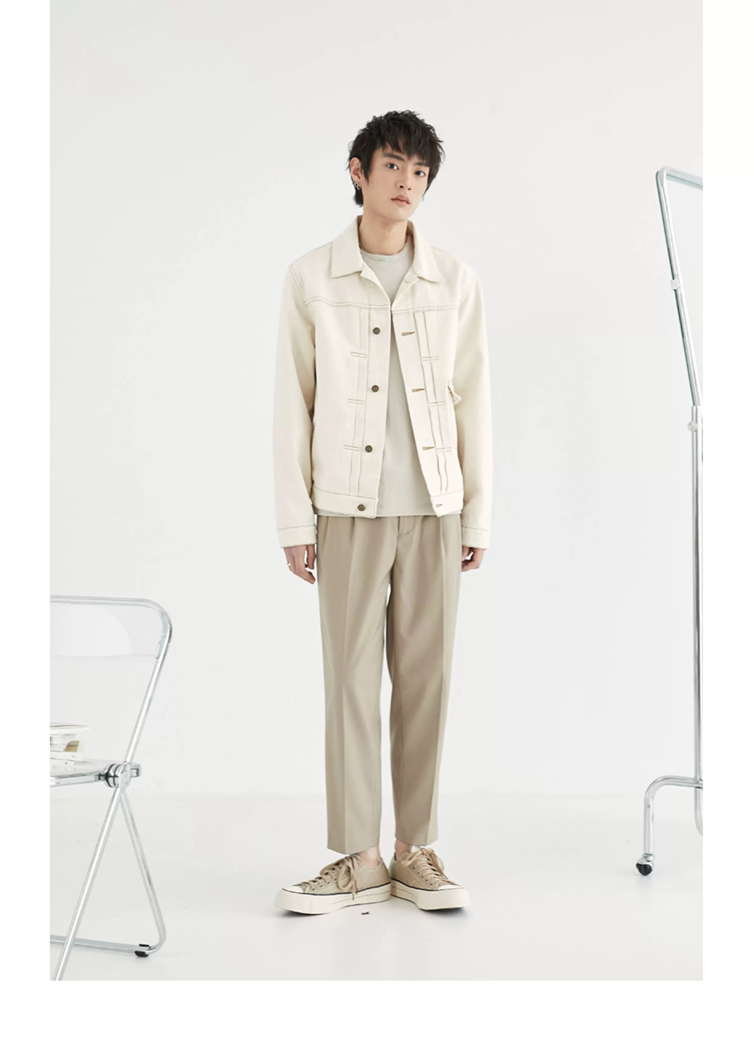 Long-Sleeved Mercerized Combed Tee