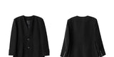 Unisex Loose Padded Uncollared Blazer