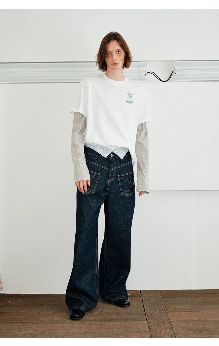 Men's Reversible Baggy Pocket Jeans
