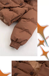 Unisex Y2K Cropped Down Puffer Jacket