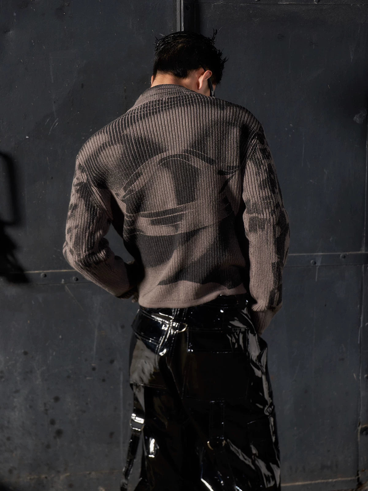 Loose Vintage Zip Samurai Armor Cardigan