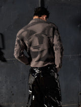 Loose Vintage Zip Samurai Armor Cardigan