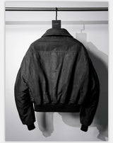 Distressed Boxy Two-Tone 3M Fleece Bomber