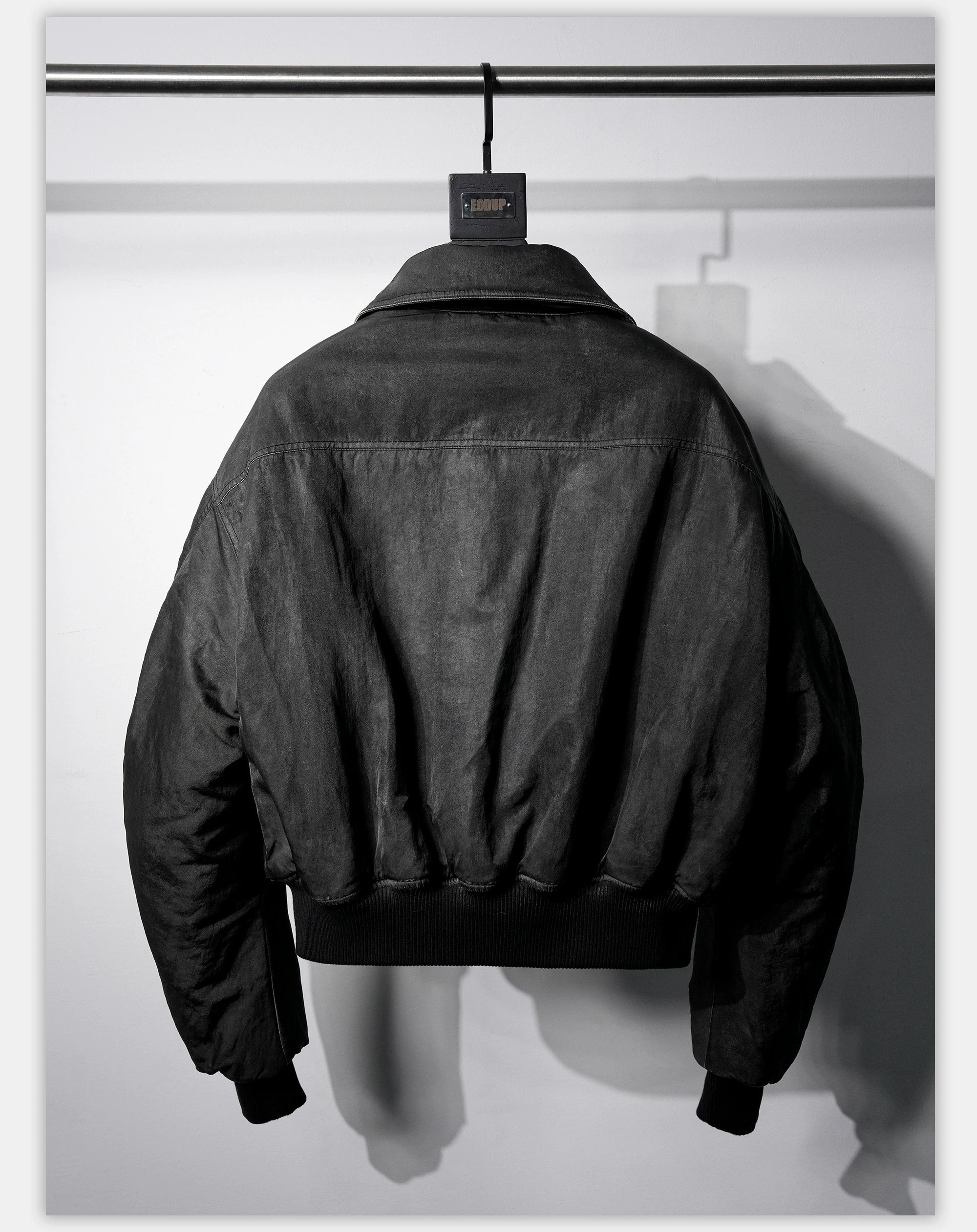Distressed Boxy Two-Tone 3M Fleece Bomber