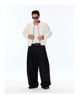 Wrinkle-Resistant Pleated Trousers