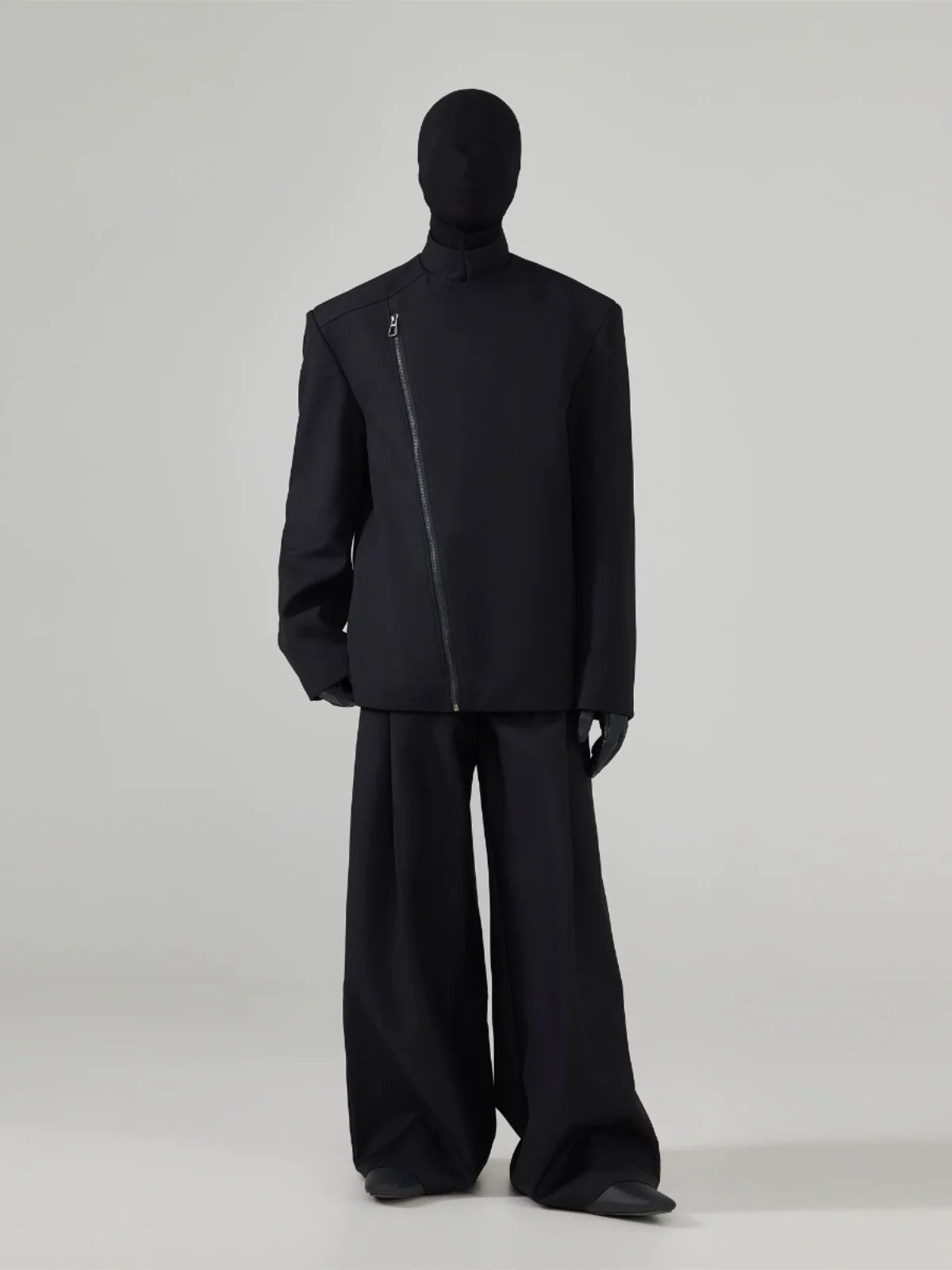 Black Loose Men's Suit Coat