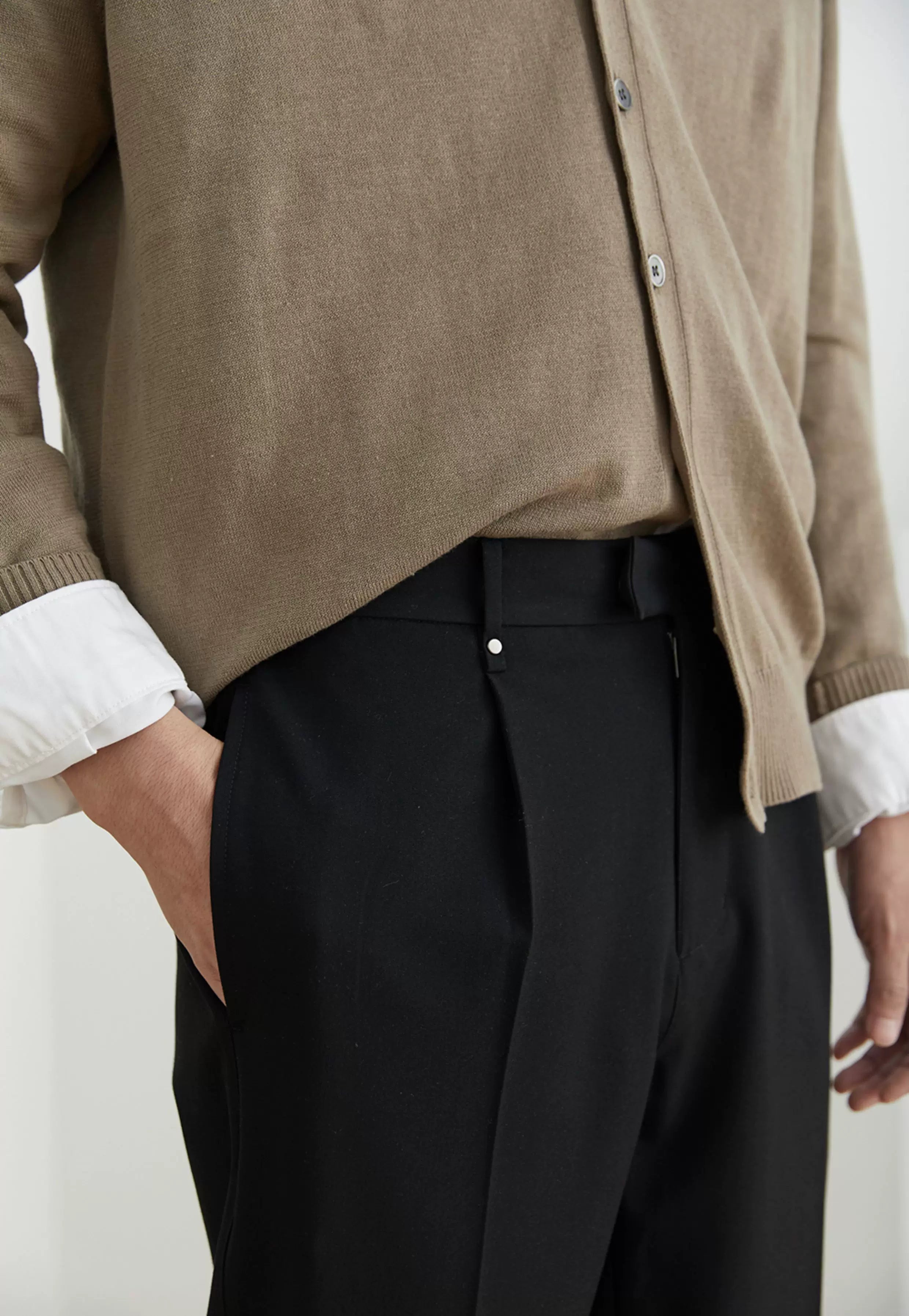 Elastic Waist Loose Ankle Pants