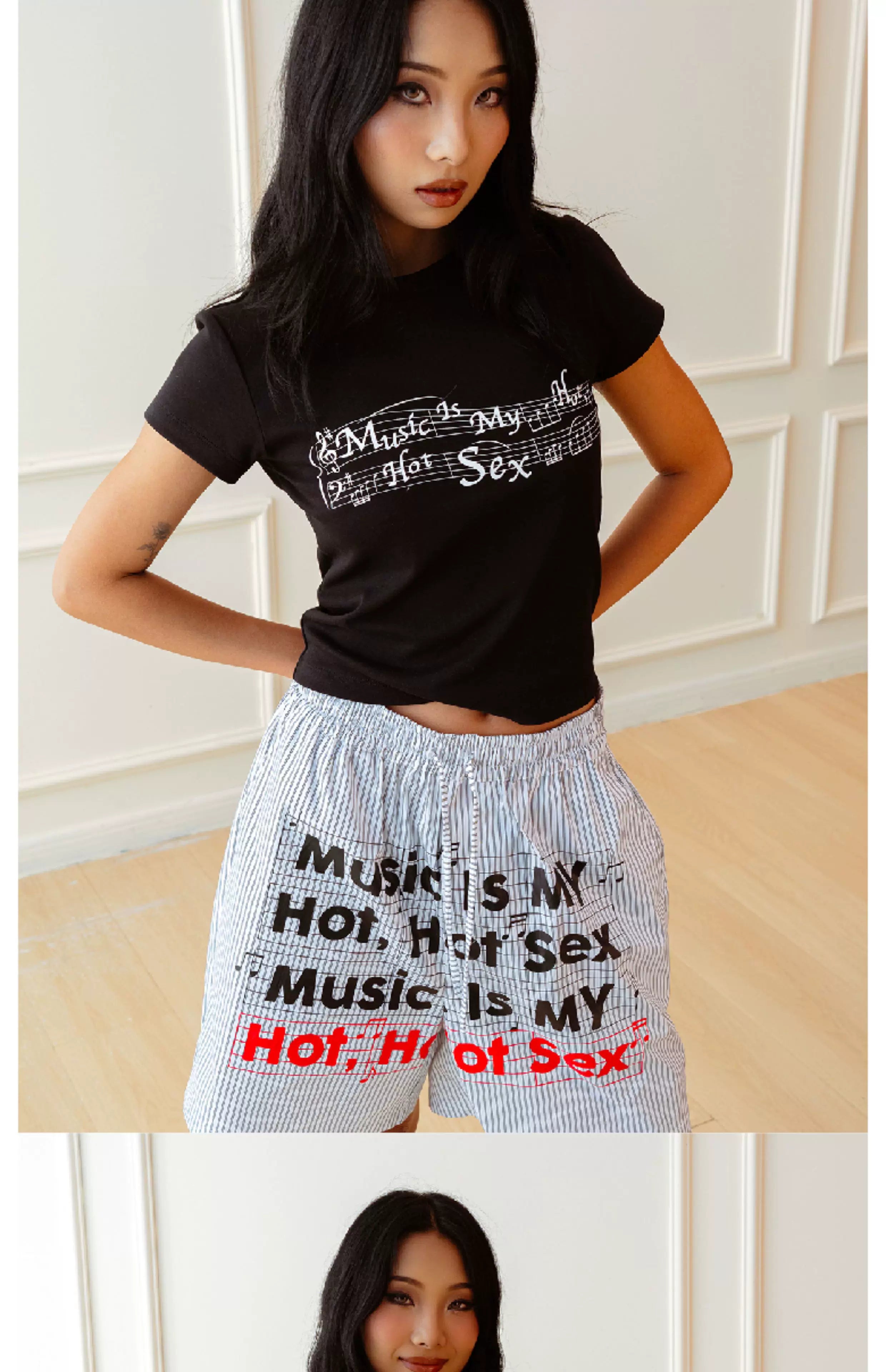 Unisex Vintage Striped Letter Print Boxers