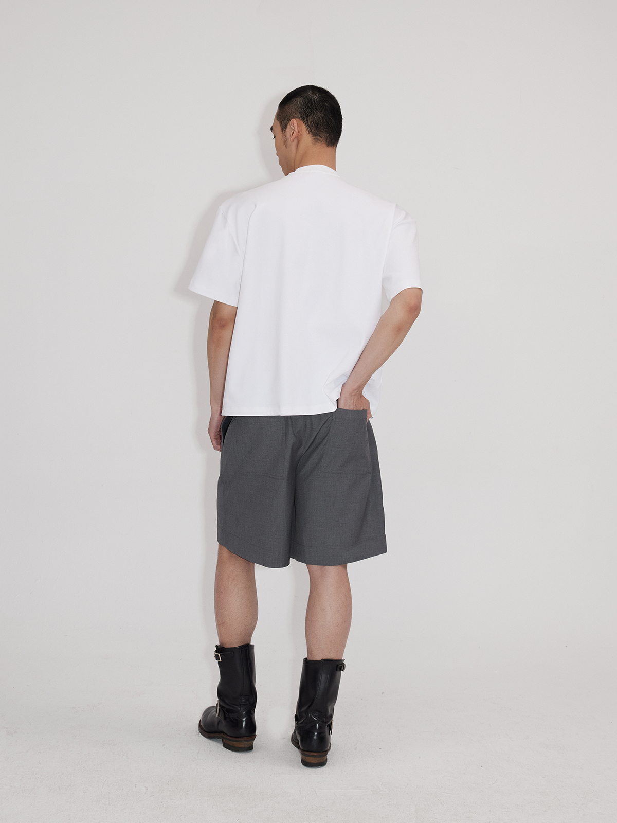 Oversized Short Sleeve Broad Shoulder Tees