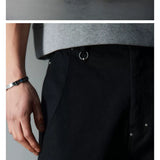 Double Pocket Rhinestone Washed Cargo Pants