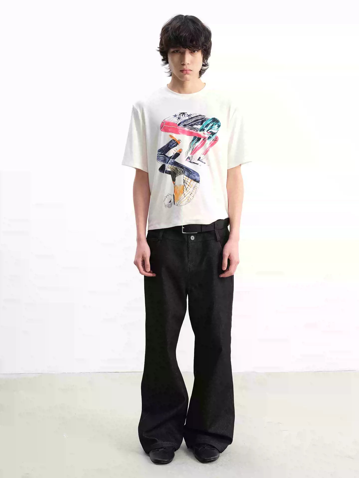 Short Sleeve Tai Chi Print Tee