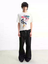 Short Sleeve Tai Chi Print Tee
