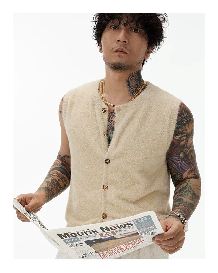 Vintage Sleeveless Knit Vest