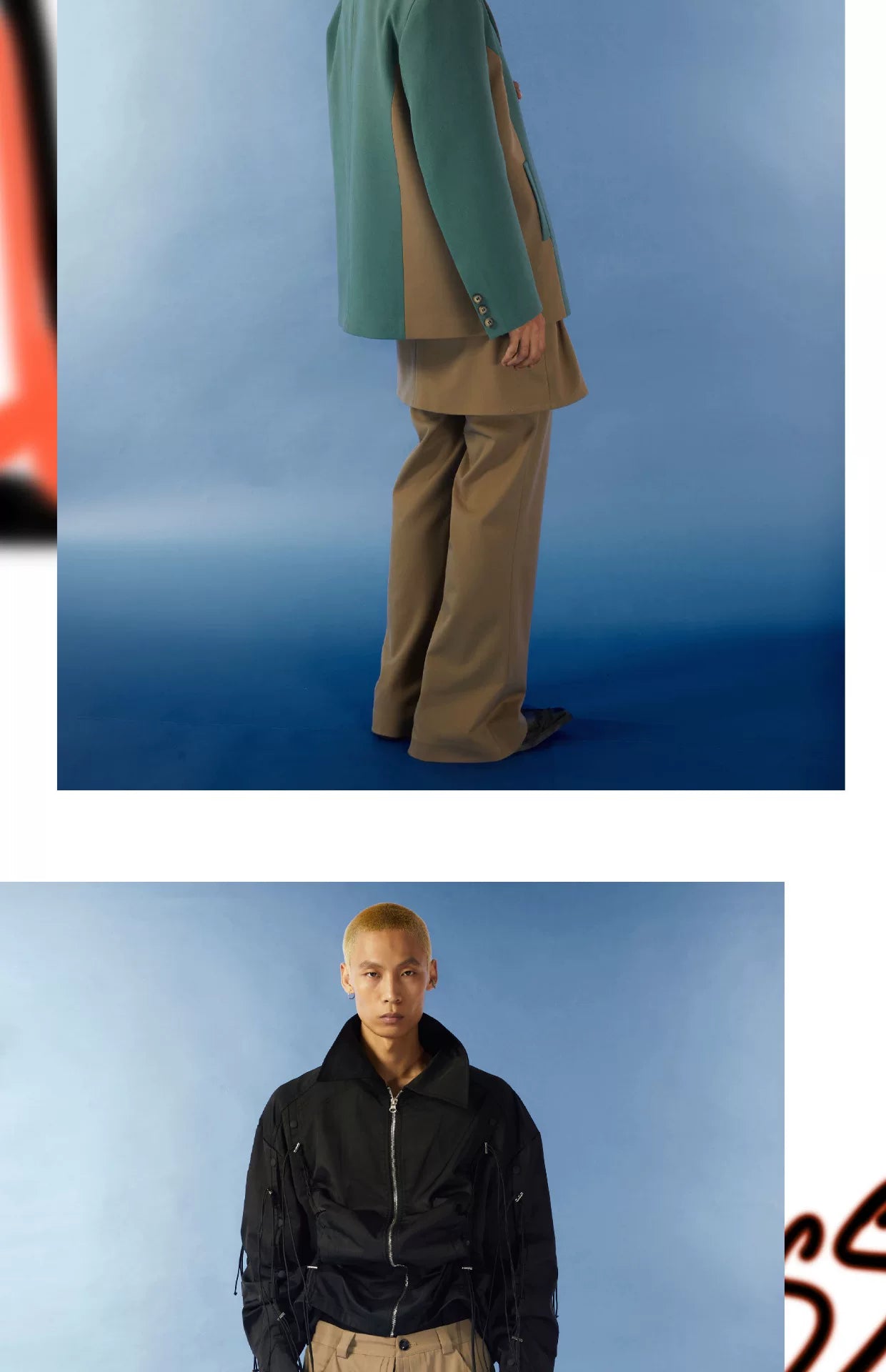 Pleated Belted Punk Retro Flared Pants