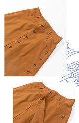 Vintage Y2K Double Layer Button Skort