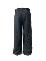 Loose Flare Fleece Pants