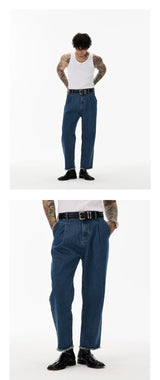 Vintage Distressed Fringed Cropped Skinny Jeans