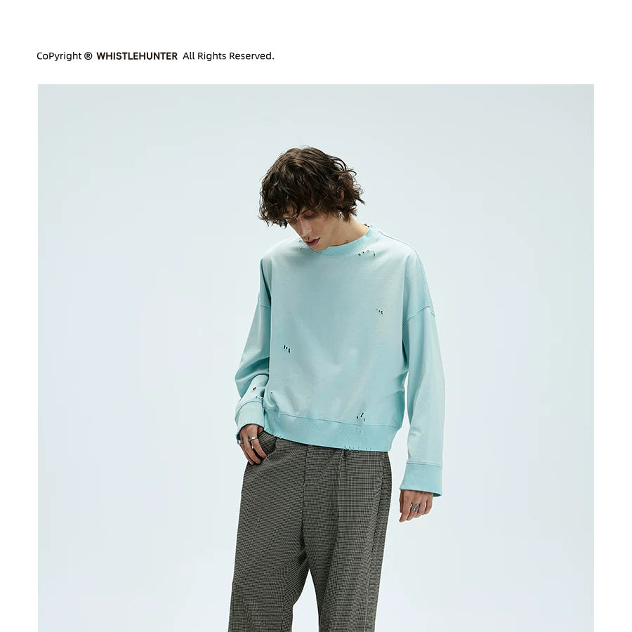 Four Color Baggy Couple Crewneck Sweatshirts