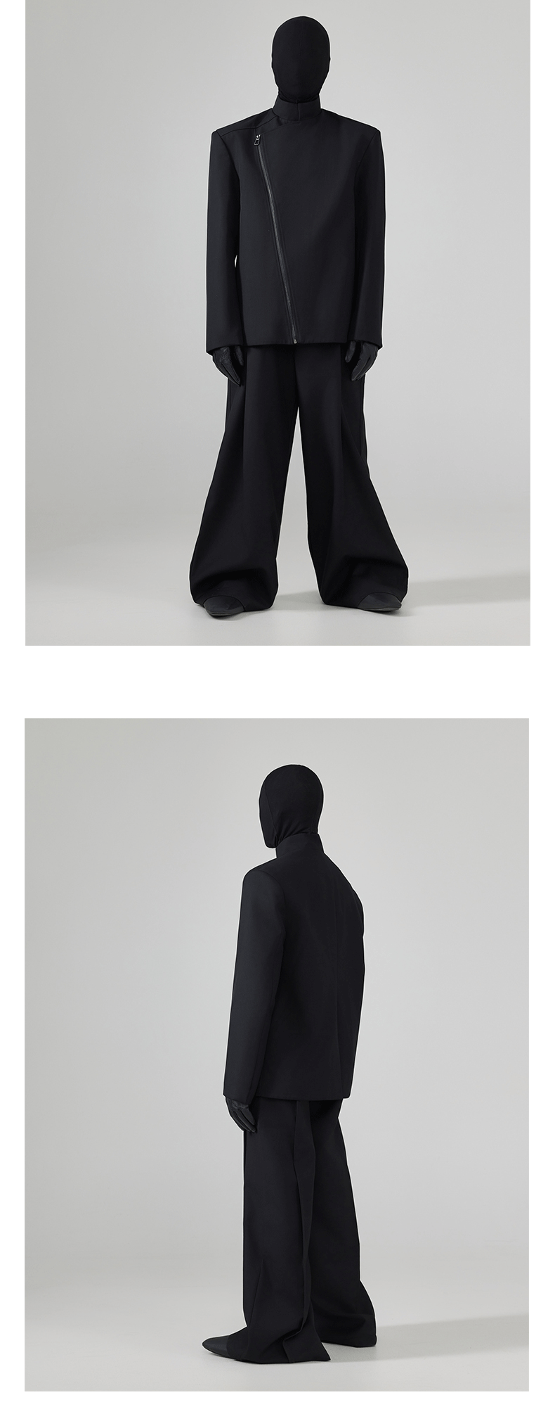Black Loose Men's Suit Coat