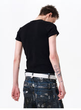 Men's Slim Fit Headphone Cross Tee